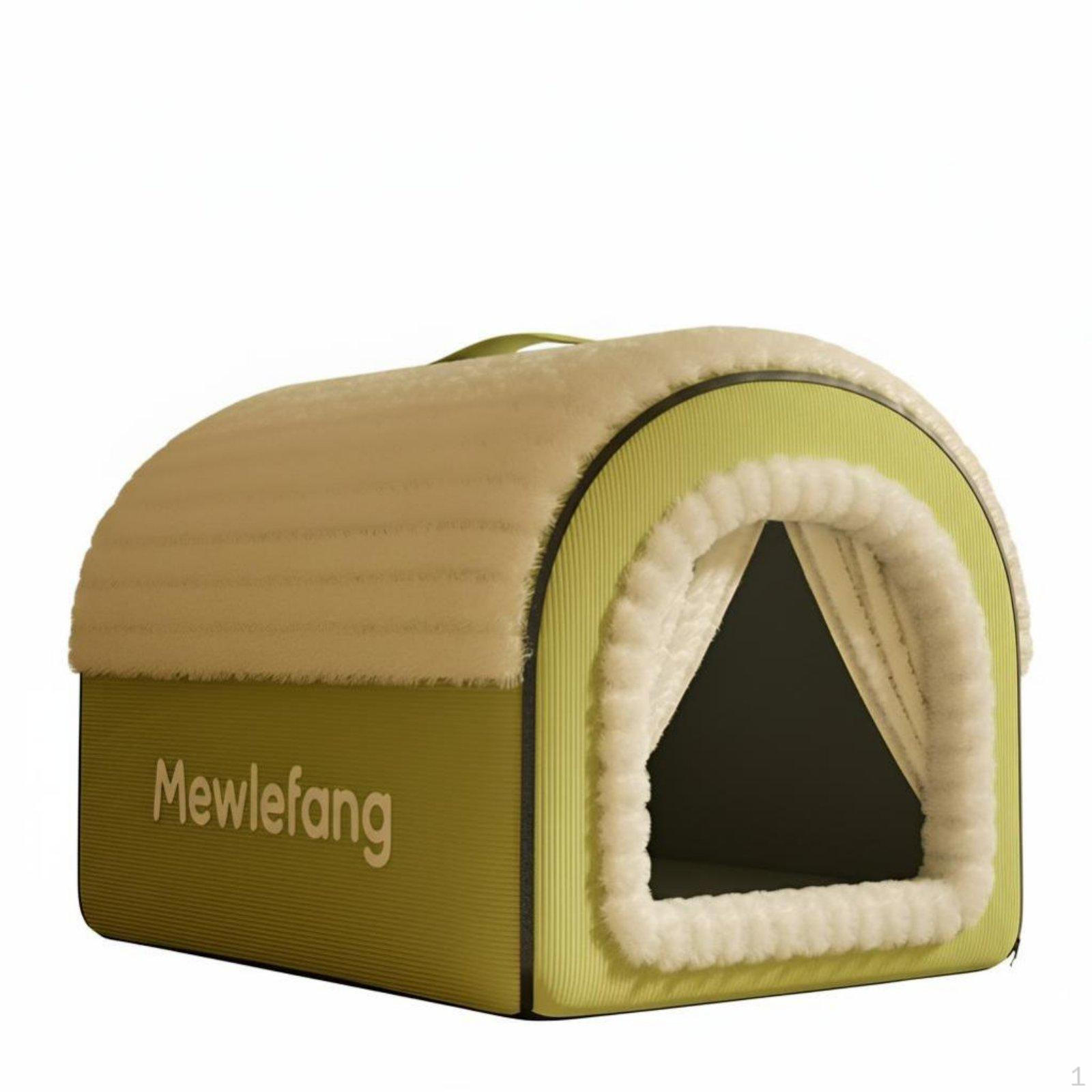 Winter Warm Dog House, Large Bed
