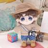 Niannyyhouse 20cm Doll Clothes Fisherman Hat Sweater Jeans Shoes Stuffed Animal Dress Up Cotton Doll Clothes (Beige-1)