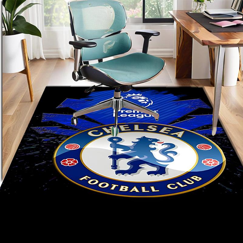 Football Club F.C Pattern Rug, Indoor/Outdoor Mat, for Picnic, Gameroom, Bedroom, Office, Living Room, Home Decor Carpet, Birthday Gift