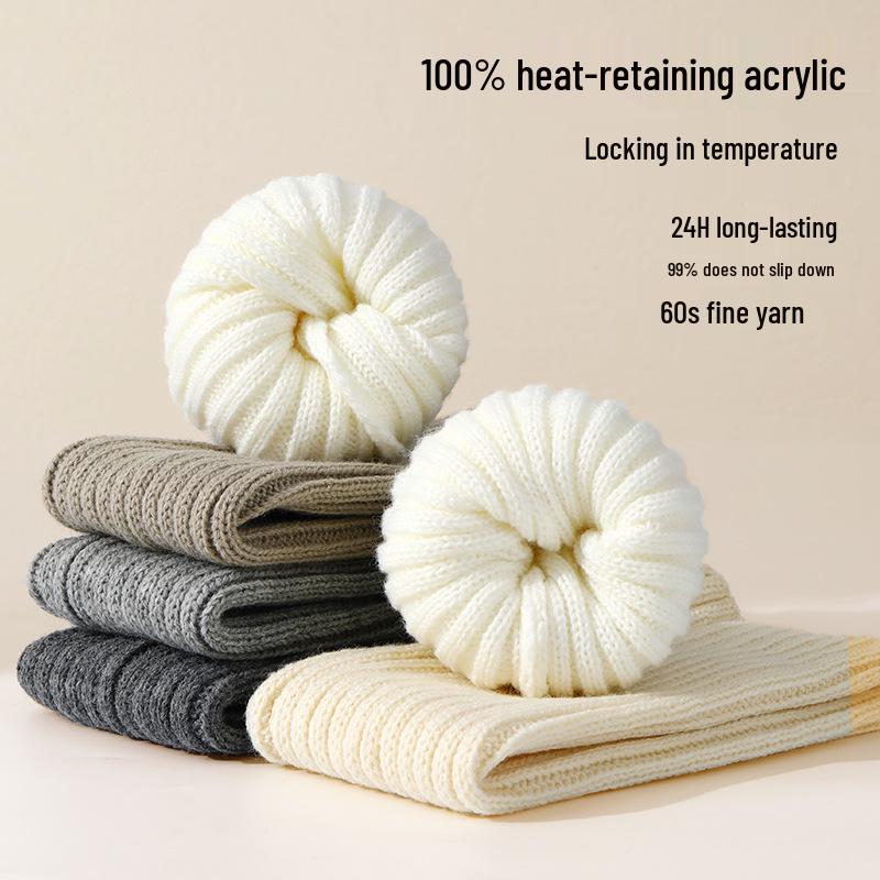 Women's Y2K Knitted Leg Warmers: Thick Autumn/Winter Japanese Style Student Socks