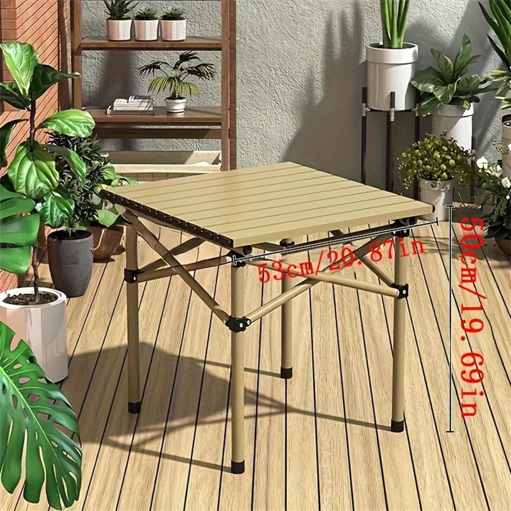 Masă Laterală de Camping Pliabilă Mică cu Geantă de Depozitare, Masă Laterală Portabilă Pliabilă din Aluminiu pentru Cort de Picnic în Aer Liber