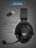 Dual-Mode 2.4G Wireless Gaming Headset with Bluetooth and Mic