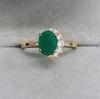 Nuovi Anelli Romantici Delicati Per Donna Cristallo Verde Zirconia Cubica Colore Oro Matrimonio Fidanzamento Anello da Donna Gioielli di Moda