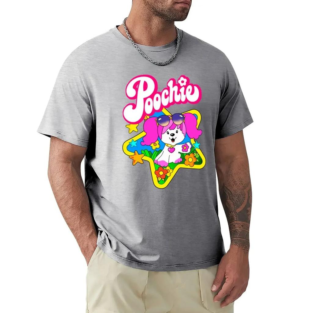 men animal prinfor boys Short sleeve tee cute tops men clothings Poochie T-Shirt plus sizes funnys new edition men clothing