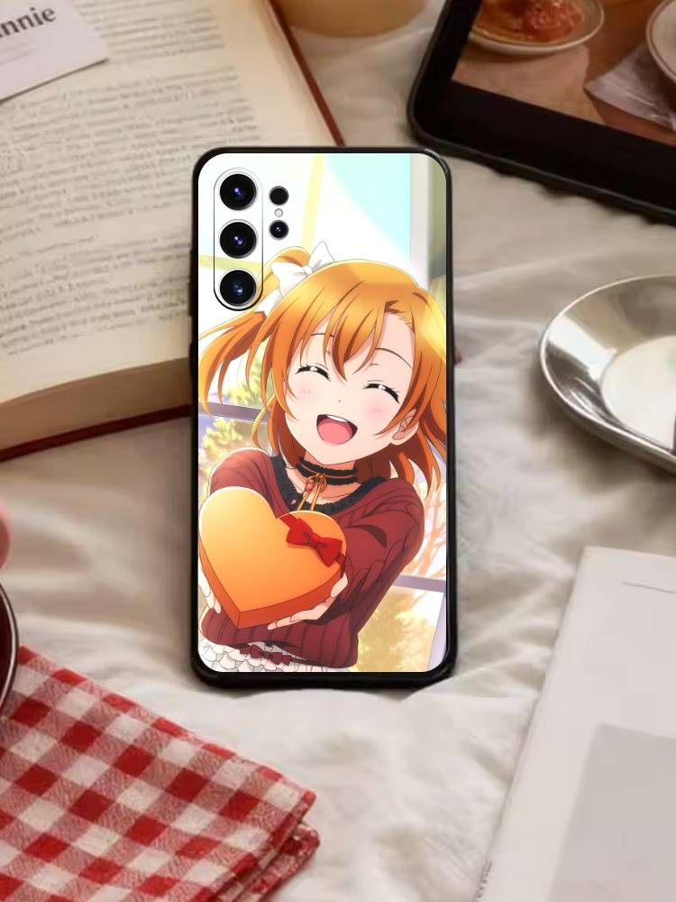 Love Live-Kousaka Honoka Phone Case For Samsung S26,S25,S24,S23,S22,S30,S21,Ultra,Plus,FE 5G Black Soft Cover