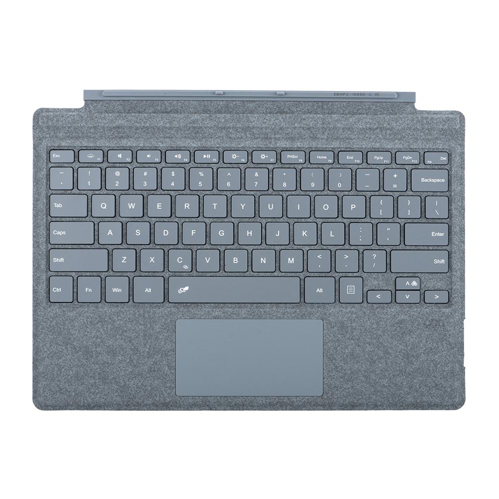 Portable Wireless Keyboard 7 Colors Backlight Bluetooth-Compatible Type Cover Keyboard Magnetic for Surface Pro 3/4/5/6/7/7 Plus