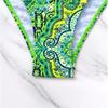 2024 Europäischer & Amerikanischer Bandage Bikini Bademoden Set - Damen Neuer Druck