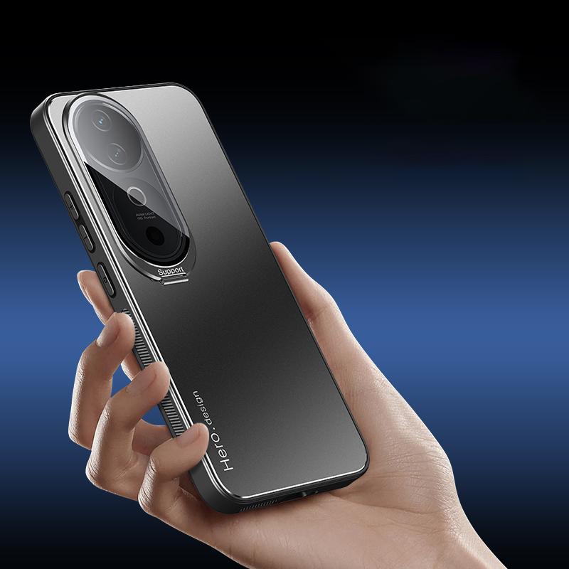 For vivo S19 5G Case with Lens Kickstand Shockproof PC+TPU Phone Cover