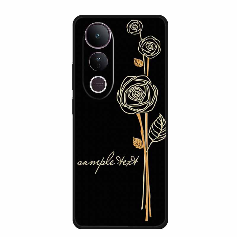 3D Emboss Case For Vivo V50 Lite 4G Phone Case V 50 lite Coque Flowers Silicone Soft Back Cover Funda For Vivo V50 Lite 5G Case
