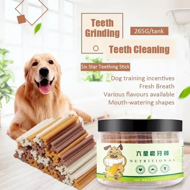 Stick Bruxismo para Cães Seis Estrelas Conveniente para Levar Armazenamento Hálito Fresco Fácil de Mastigar Cães Adultos Recompensas de Treino para Filhotes Petiscos para Animais de Estimação