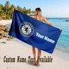 Rangers FC Design Beach Towel Custom Text Large Towel for Beach Vacation