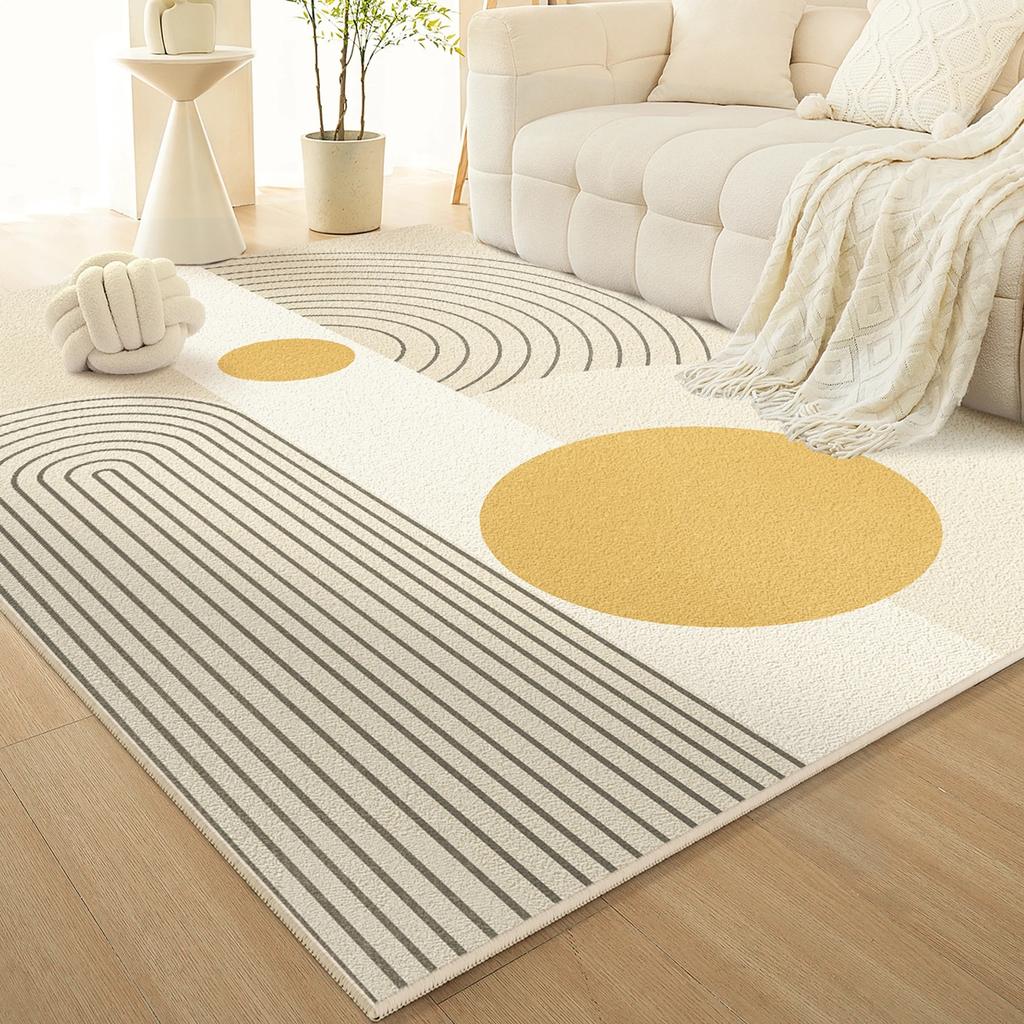 French Cream Style Carpet Living Room Sofa Coffee Table Blanket Anti-Slip Bedroom Bedside Floor Mat Home Decoration Floor Mats