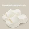 Thick soled slippers for women at the beach, perfect for outdoor wear on stairs, height increasing and cool sandals