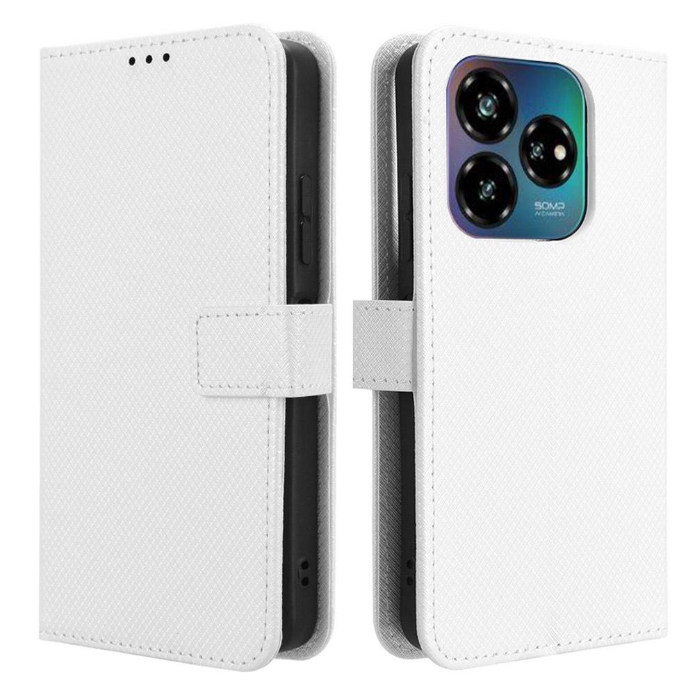 For ZTE nubia V60 Design/Blade V60 Design Case PU Leather Diamond Texture Wallet Phone Cover