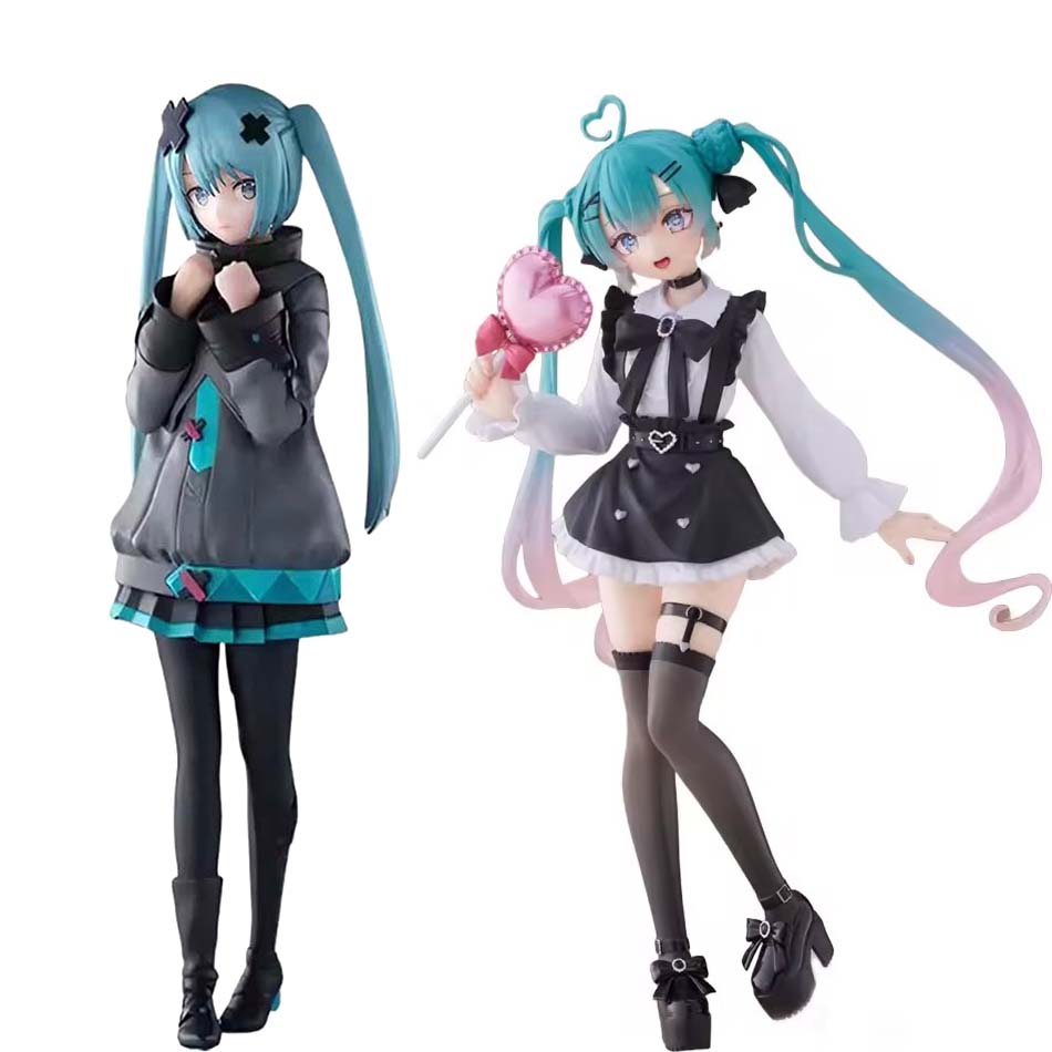 Anime Hatsune Miku 19CM Little Devil Raccoon Action Figure Model Toys Cute Action Model PVC Collection Desktop Accessories Gift