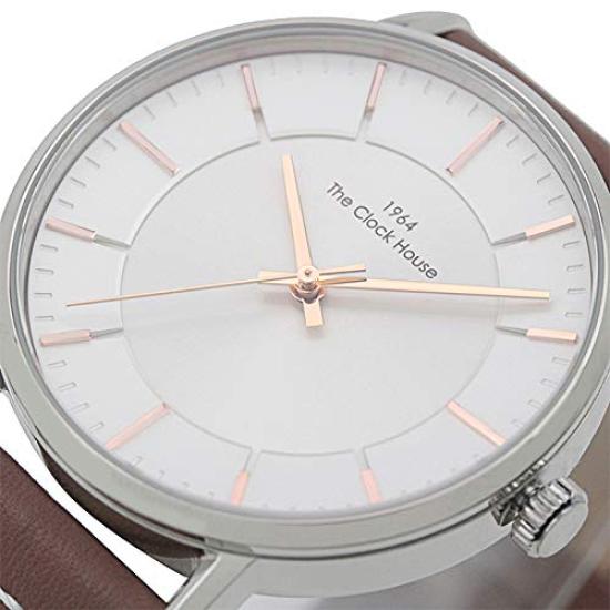 The Clock House MCA5002-WH1B Men's Casual, Simple, Waterproof Analog Watch, White