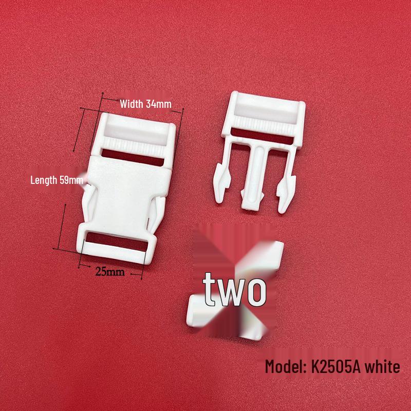 High-Quality White Plastic Snap Buckle for Backpacks and Schoolbags