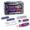 WORKPRO Bit Ratchet Set Socket Wrench Driver 34 Pieces 6.35mm (1 4 Inch) Dual Head Mini Type Extension Bar Holder 72 Teeth Bicycle Repair Maintenance