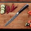 Kitchen Fruit Knife Set 3pcs Damascus Steel Pattern Knives Sets Cleaver Paring Santoku Slicing Utility Knife