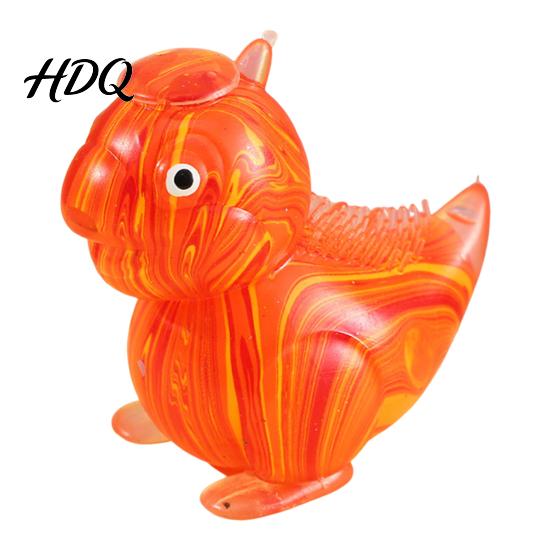 Kids Stress Relief Toy Dinosaur Squeeze Slow-Rising TPR Fidget for Flowing Pattern Cute Soft Decompression Gadget Students Adults Pinching Sensory