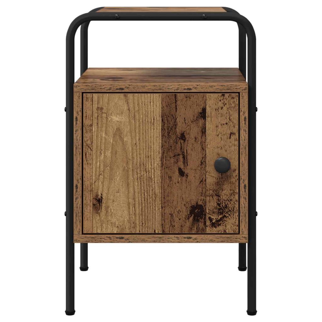 Nightstand 2 Pcs. Reclaimed Wood 35 x 36.5 x 56 cm Engineered Wood