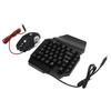 RGB One Handed Gaming Keyboard and Mouse Combo Keyboard Mouse Converter Adjustable Phone Stand 4 in 