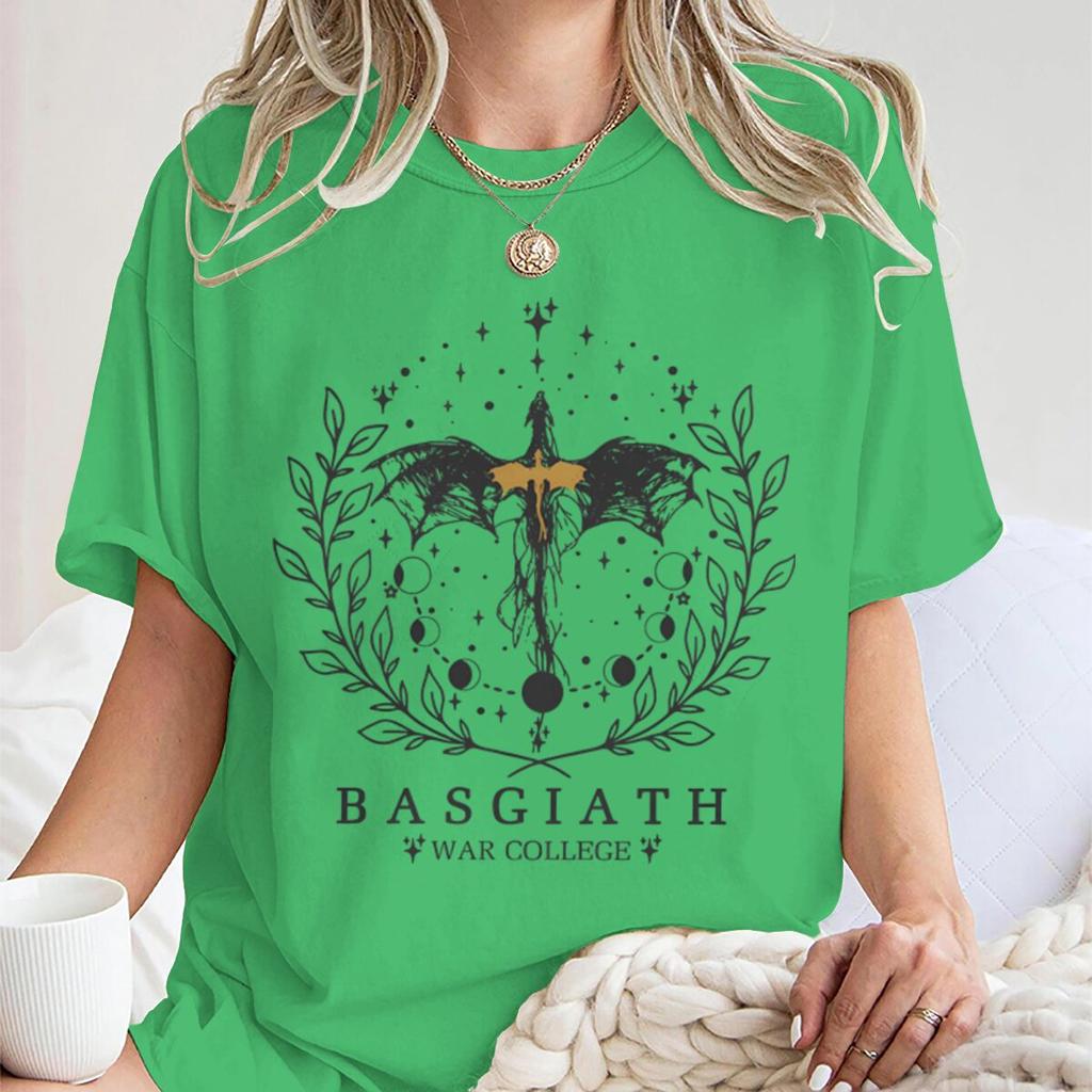 Bookish Dragon Basgiath War College Inspired Tshirt Vintage Fourth Wing Books Fan Unisex Unisex Bookishness Tee