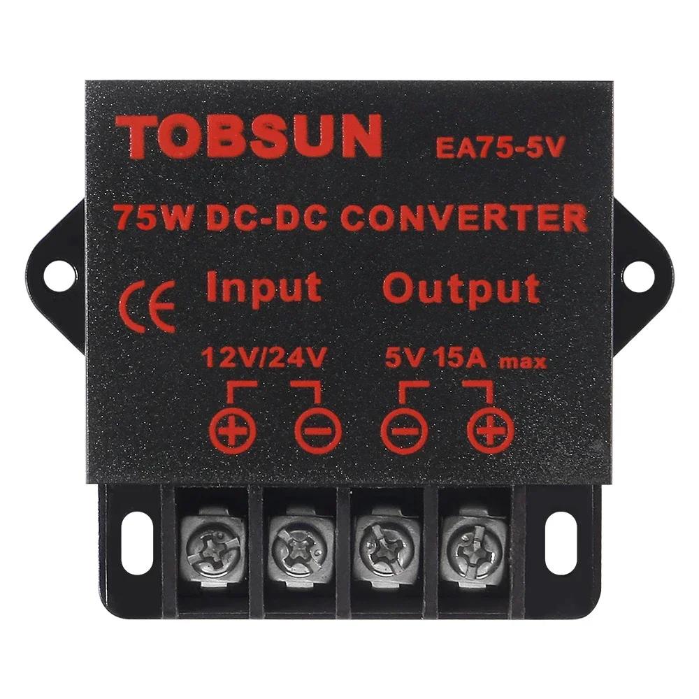 12V/24V na 5V 5A 15AMP 3A 10A 24V na 5V 12V na 5V 15A Redukční měnič DC DC Regulátor napětí pro auto