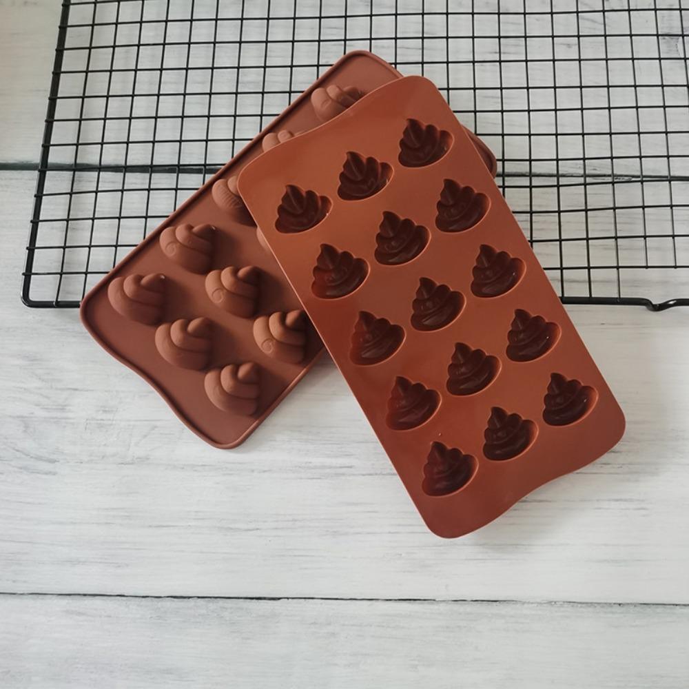 Morsom Mini Bæsj Sjokoladeform 15 Ruter Såpeform Kjøkkenredskaper Stearinlysform Kake