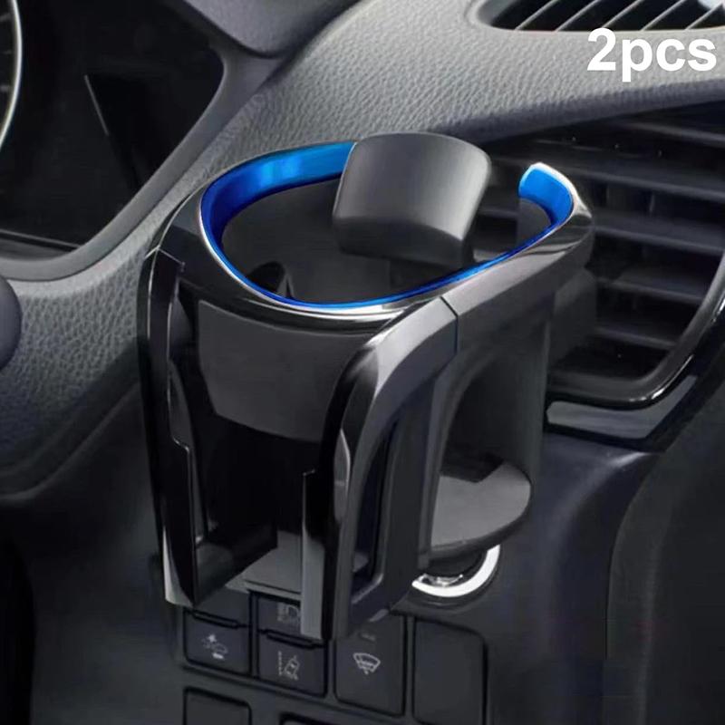 2 in 1 Car Cup Holder Phone Holder for Air Vent Multifunctional Beverage Stand Adjustable Organizer for Road Trips and Commuting