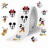 500pcs Roll Stickers Mickey Minnie Mouse Decorative Decal Crafts Scrapbook Guitar Water Bottle Gift Packaging Stickers Present