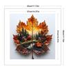 Landscape Full 11CT DIY Stamped Cross Stitch Kits 17.72x17.72in Cross Stitch Art and Crafts Kits for Adults Home Decor