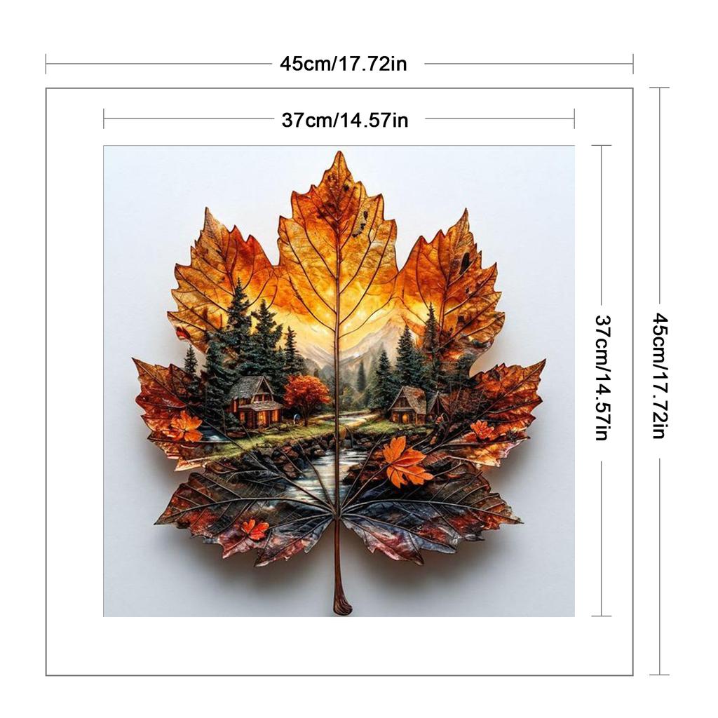 Landscape Full 11CT DIY Stamped Cross Stitch Kits 17.72x17.72in Cross Stitch Art and Crafts Kits for Adults Home Decor
