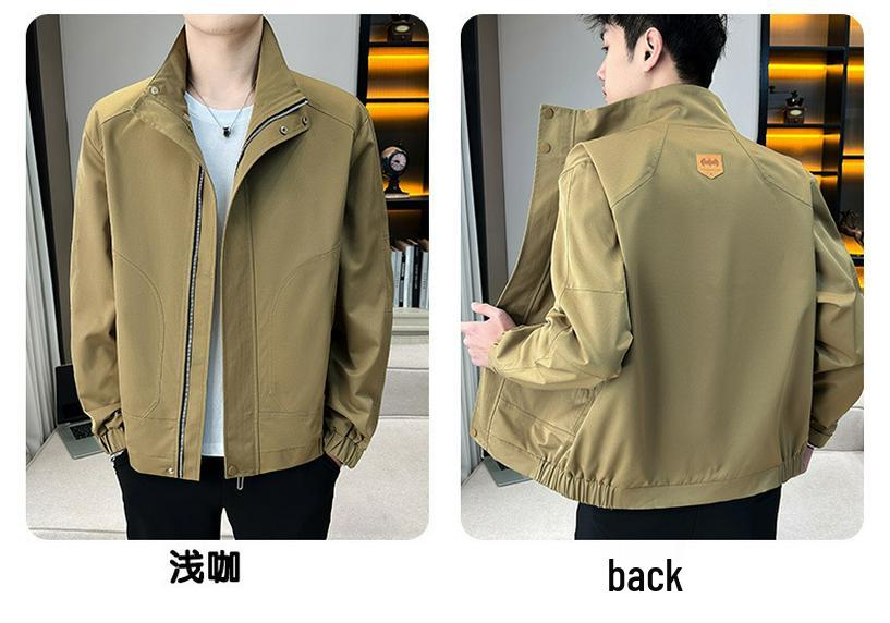 Men's 2024 Spring/Autumn Lapel Loose Fashionable Trendy Plus Size Casual Jacket