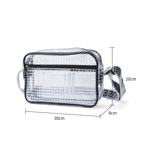 NOTAG Cleanroom Bag, Engineer Tool Bag, Shoulder Bag, Transparent, Anti-Static, Waterproof, Durable PVC Vinyl, Clear, See-Through, Perfect for Cleanro