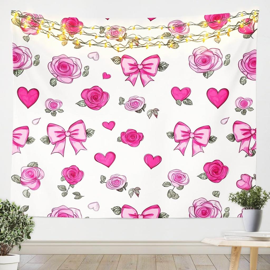 Sugar Skull tapestry For Kids Adults Room Decor,Purple Rose Flowers Tapestries Goth Skull Tapestry Wall Hanging Skeleton Bones