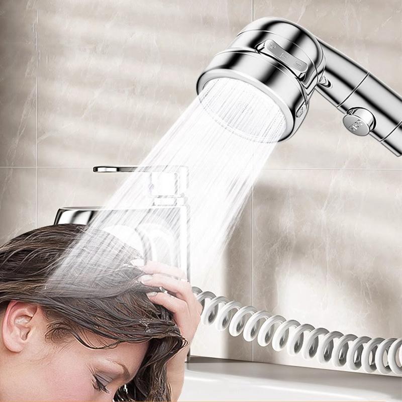 Bathroom Washbasin External Shower Set Universal Faucet Bubbler Anti-splash Head Booster Extender Water Nozzle