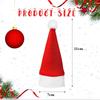 Christmas Tableware Set-Santa Hat Cutlery Bag Holder for Fork Knife Spoon, Holiday Dinner Party Decor, Xmas Home Kitchen Acces