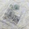 New Style Floral Needle-Punched Elastic Lace Fabric for Fashionable Women's Wedding Dresses & Evening Gowns