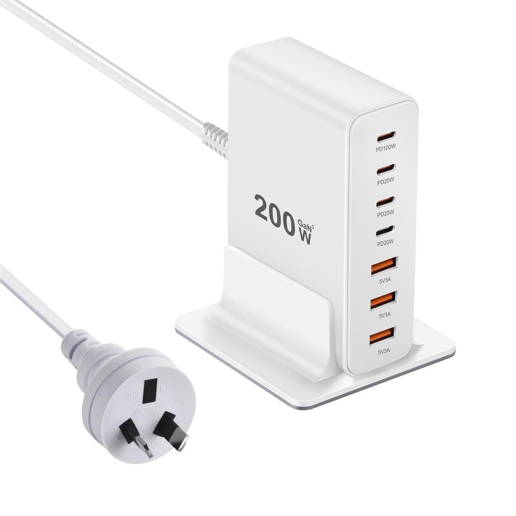 200W Multi-Port GaN Desktop Charger, KC & PSE Certified