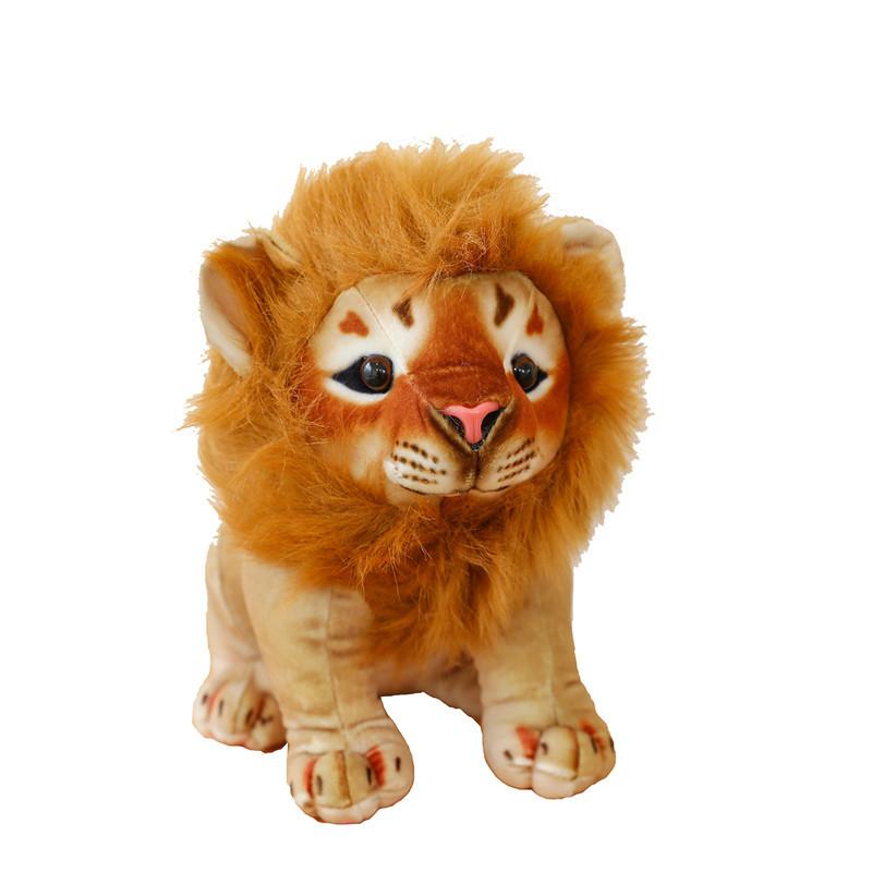 Simulation Lion Doll Plush Toy Zoo Souvenir Lion King Doll Children'S Gift