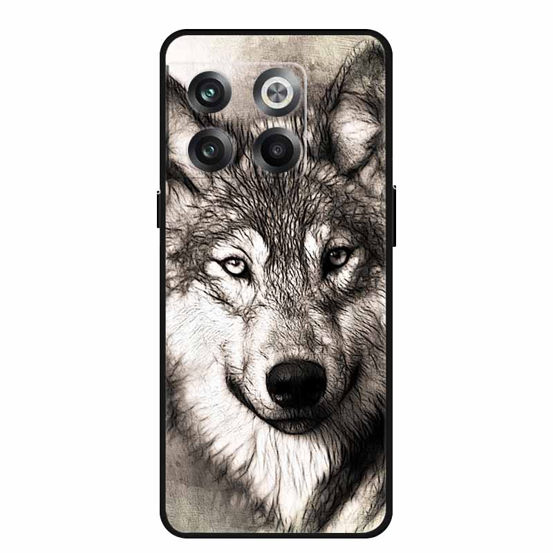 For OnePlus 10T 5G Case 1+10Pro Wolf Lion Soft TPU Silicone Back Case for OnePlus10 Pro 5G Cover Bumper Coque OnePlus 1+10T Capa