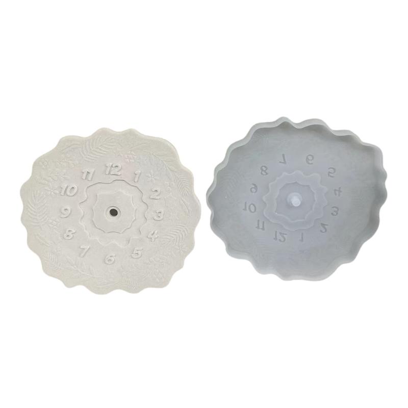 Christmas Gngerman Silicone Molds for Epoxy Resin, Clock Shaped Resin Silicone Molds for Candy Chocolate Fondant, Baking