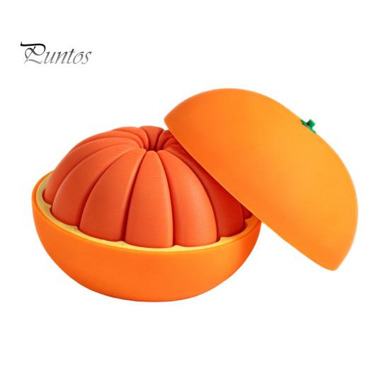 Orange Toy 3D Printed Fidget Toy, Stress Relief Simulated Realistic Fake Fruit Model Decoration Ornament for Home Office