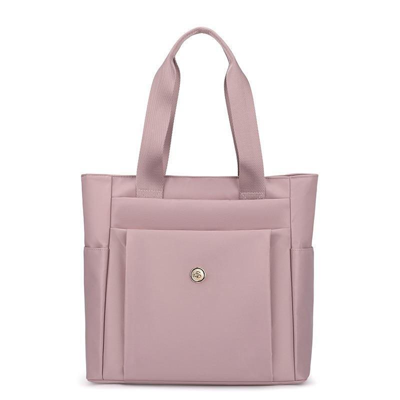 Casual Women's Bag Style Summer New Large-capacity Casual Solid Color Nylon Cloth Shoulder Portable Mother Bag