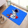Cartoon Rocket Astronaut Bathroom Mat Anti-slip Absorb Water Long Strip Cushion Bedroon Mat Welcome Doormat