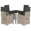 Vidaxl 5-Cz. Garden Furniture Set With Cushions, Light Grey