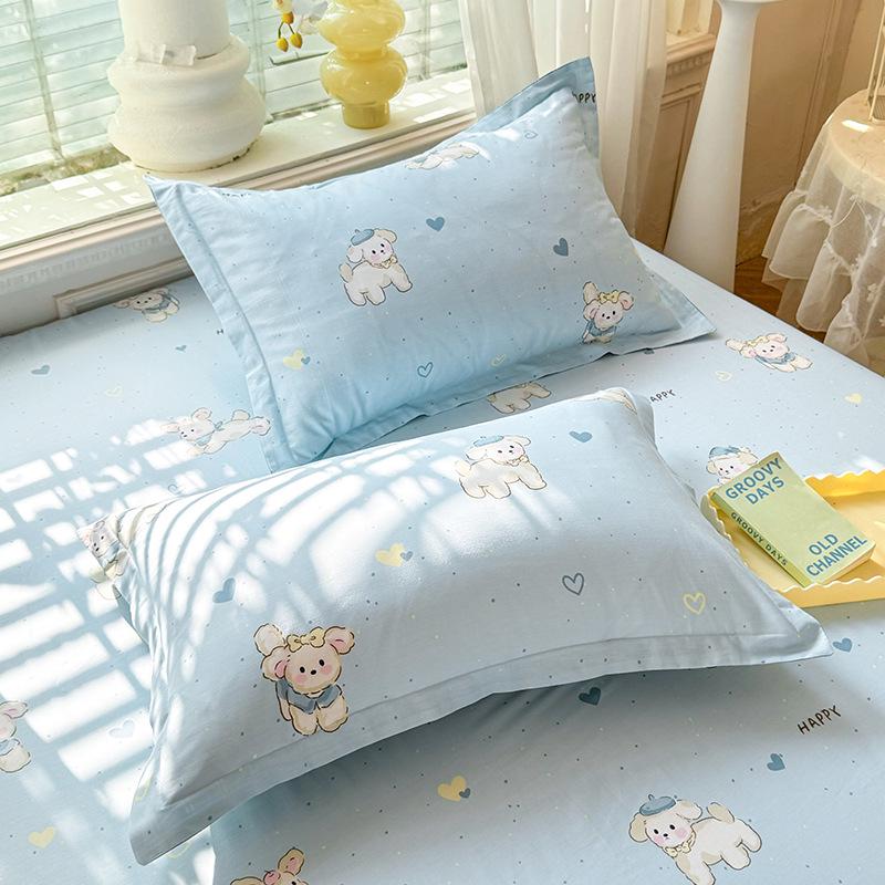 Cotton Pillowcases: Pure Cotton, Simple Style for Home, Dorms, Single & Double Rooms (Single/Pair)