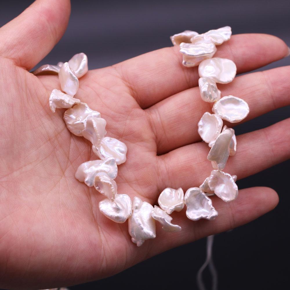 

Бохо Ручная работа Лепесток Жемчуг 8-9 мм, Белый Натуральный Пресноводный Жемчуг Бусины для Изготовления Украшений DIY Аксессуары для Ожерелий, Подарок на День Матери 36 см 1String/8-9mm-36cm белый