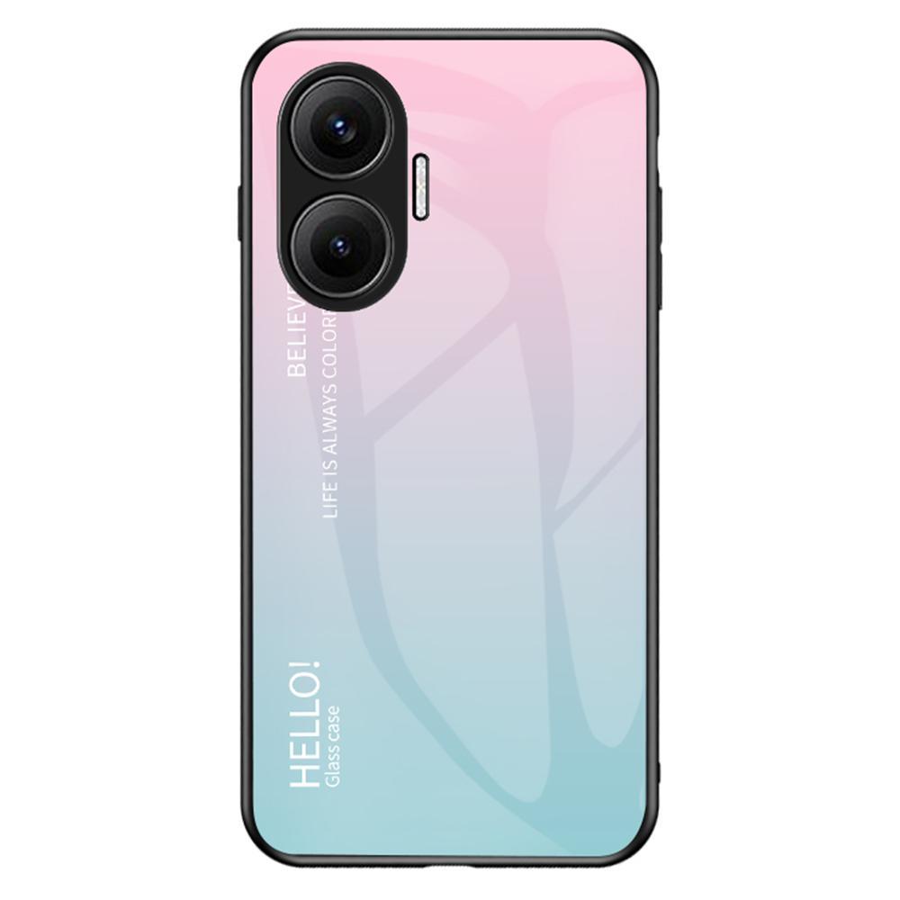 For Xiaomi Poco F7 5G/Redmi Turbo 4 Pro 5G Case Anti-Scratch Tempered Glass+PC+TPU Phone Cover